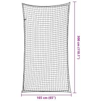 vidaXL Lastnät med elastiskt rep svart 3x1,65 m PP - Bild 6