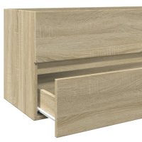 vidaXL Tvättställsskåp sonoma-ek 100x38,5x45 cm konstruerat trä - Bild 8