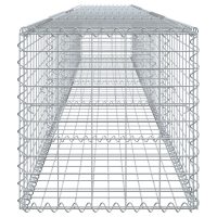 vidaXL Gabionkorg med skydd 500x50x50 cm galvaniserat järn - Bild 4