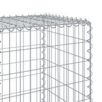 vidaXL Gabionkorg med skydd 300x50x150 cm galvaniserat järn - Bild 6