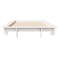 vidaXL Sängram utan madrass vit 90x190 cm massiv furu - Bild 4