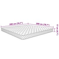 vidaXL Memoryskummadrass vit 200x200x17 cm - Bild 8