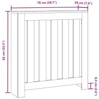 vidaXL Elementskydd sonoma-ek 78x20x82 cm konstruerat trä - Bild 8