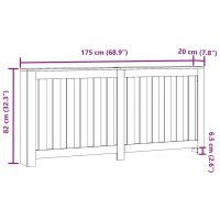 vidaXL Elementskydd sonoma-ek 175x20x82 cm konstruerat trä - Bild 8