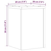 vidaXL Växtställ 2 st sonoma ek 20x20x30 cm konstruerat trä - Bild 10