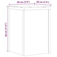 vidaXL Växtställ 2 st rökfärgad ek 20x20x30 cm konstruerat trä - Bild 10