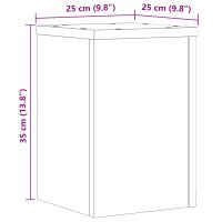 vidaXL Växtställ 2 st vit 25x25x35 cm konstruerat trä - Bild 10