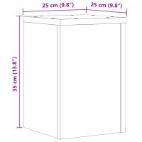 vidaXL Växtställ 2 st sonoma ek 25x25x35 cm konstruerat trä - Bild 10