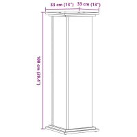 vidaXL Växtställ sonoma-ek 33x33x100 cm konstruerat trä - Bild 9