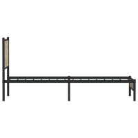 vidaXL Sängram utan madrass metall sonoma-ek 80x200 cm - Bild 6