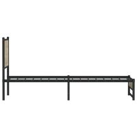 vidaXL Sängram utan madrass metall sonoma-ek 75x190 cm - Bild 6