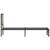 vidaXL Sängram utan madrass metall sonoma-ek 80x200 cm - Bild 6