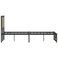 vidaXL Sängram utan madrass metall sonoma-ek 120x190 cm - Bild 6