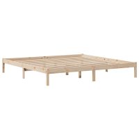 vidaXL Sängram utan madrass 200x200 cm massiv furu - Bild 7