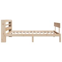 vidaXL Sängram utan madrass 75x190 cm massiv furu - Bild 5