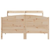 vidaXL Sängram utan madrass 140x190 cm massiv furu - Bild 4