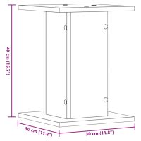 vidaXL Växtställ 2 st betonggrå 30x30x40 cm konstruerat trä - Bild 10