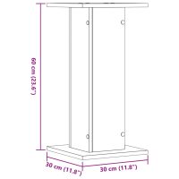 vidaXL Växtställ 2 st vit 30x30x60 cm konstruerat trä - Bild 10