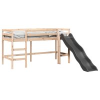 vidaXL Loftsäng utan madrass 90x190 cm massiv furu - Bild 4