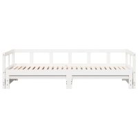 vidaXL Dagbädd utan madrass vit 80x200 cm massiv furu - Bild 5