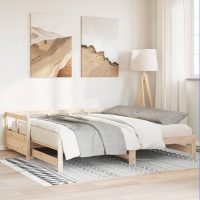 vidaXL Dagbädd utan madrass 90x200 cm massiv furu - Bild 4