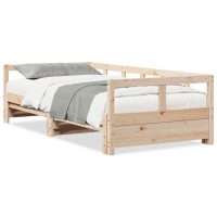 vidaXL Dagbädd utan madrass 90x190 cm massiv furu - Bild 2