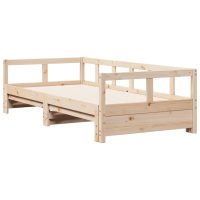 vidaXL Dagbädd utan madrass 90x190 cm massiv furu - Bild 3