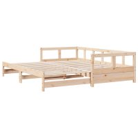 vidaXL Dagbädd utan madrass 90x190 cm massiv furu - Bild 8