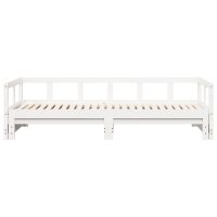 vidaXL Dagbädd utan madrass vit 90x190 cm massiv furu - Bild 5