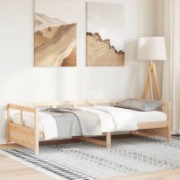 vidaXL Dagbädd naturfärgad 90x200 cm massiv furu - Bild 3