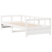 vidaXL Dagbädd utan madrass vit 90x190 cm massiv furu - Bild 2