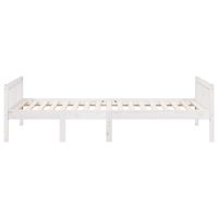 vidaXL Barnsäng utan madrass vit 90x190 cm massiv furu - Bild 5