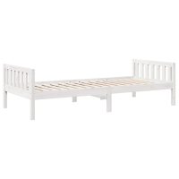 vidaXL Barnsäng utan madrass vit 75x190 cm massiv furu - Bild 7