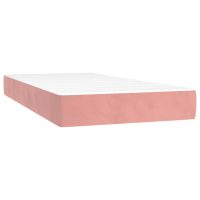 vidaXL Pocketresårmadrass rosa 80x220x20 cm sammet - Bild 2