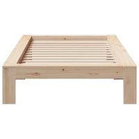 vidaXL Sängram utan madrass 100x200 cm massiv furu - Bild 4