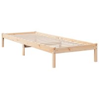 vidaXL Sängram utan madrass extra lång 80x210 cm massiv furu - Bild 6