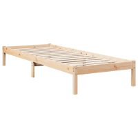 vidaXL Sängram utan madrass extra lång 80x220 cm massiv furu - Bild 3