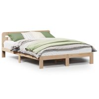 vidaXL Sängram utan madrass 140x190 cm massiv furu - Bild 2