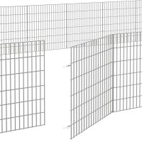 vidaXL Husdjursbur 24-panel 54x60 cm galvaniserat järn - Bild 6