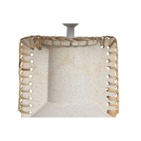 Bordslampa Home ESPRIT Beige Naturell Keramik 50 W 220 V 28 x 28 x 47 cm (2 antal) - Bild 4