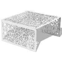 vidaXL Soffbord geometrisk design aluminium silver - Bild 2