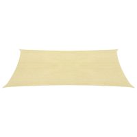 vidaXL Solskärmssegel HDPE kvadratiskt 3,6 x 3,6 m beige - Bild 2