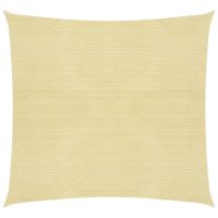 vidaXL Solskärmssegel HDPE kvadratiskt 3,6 x 3,6 m beige - Bild 6