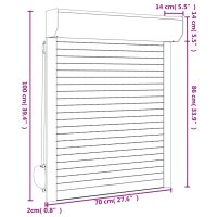 vidaXL Rulljalusi aluminium 70x100 cm antracit - Bild 6