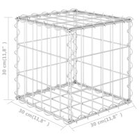 vidaXL Planteringsgabion upphöjd stål 30x30x30 cm - Bild 5