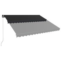 vidaXL Markis manuellt infällbar 450x300 cm antracit - Bild 3