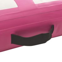 vidaXL Uppblåsbar gymnastikmatta med pump 700x100x20 cm PVC rosa - Bild 6