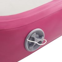 vidaXL Uppblåsbar gymnastikmatta med pump 700x100x20 cm PVC rosa - Bild 8