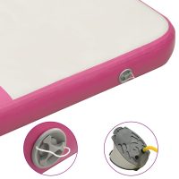 vidaXL Uppblåsbar gymnastikmatta med pump 200x200x20 cm PVC rosa - Bild 7