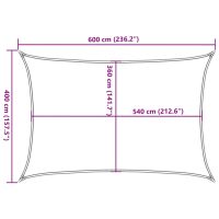 vidaXL Solsegel 160 g/m² ljusgrön 4x6 m HDPE - Bild 10